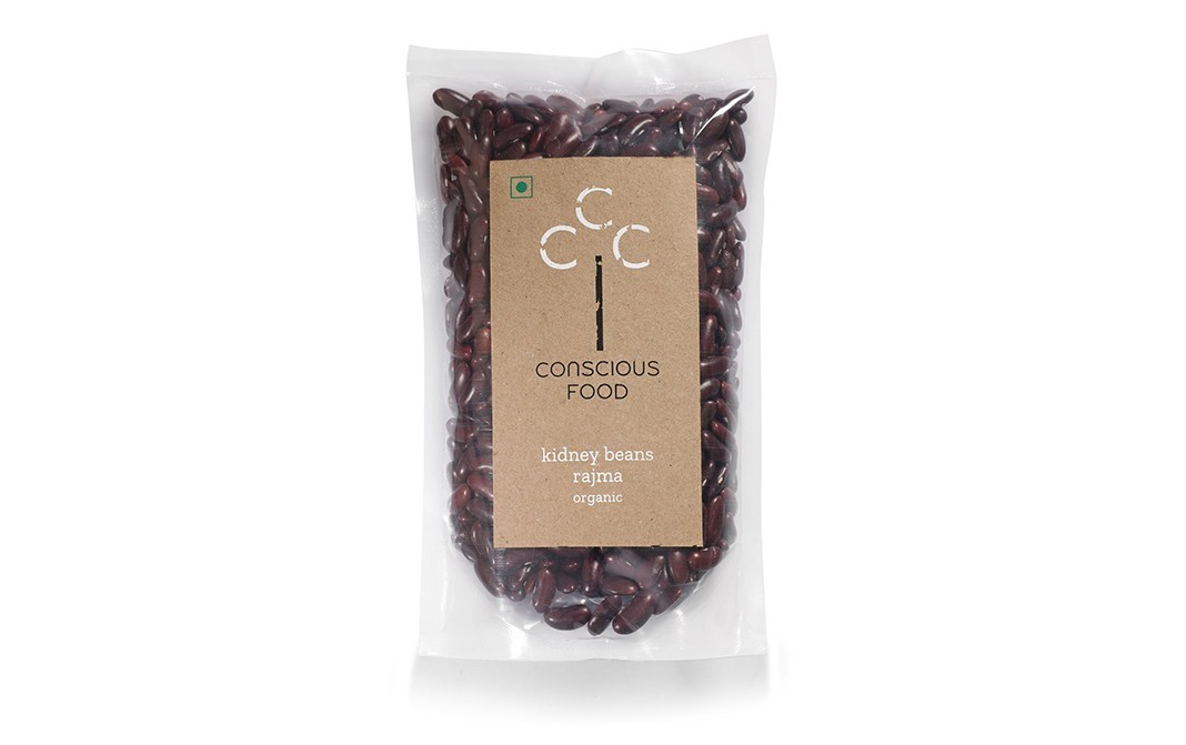 Conscious Food Kidney Beans Rajma Organic   Pack  500 grams